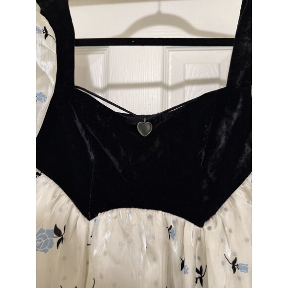 NEW For Love & Lemons Marcella Girlhood White Coquette Lolita Dress Size XS - Picture 7 of 13